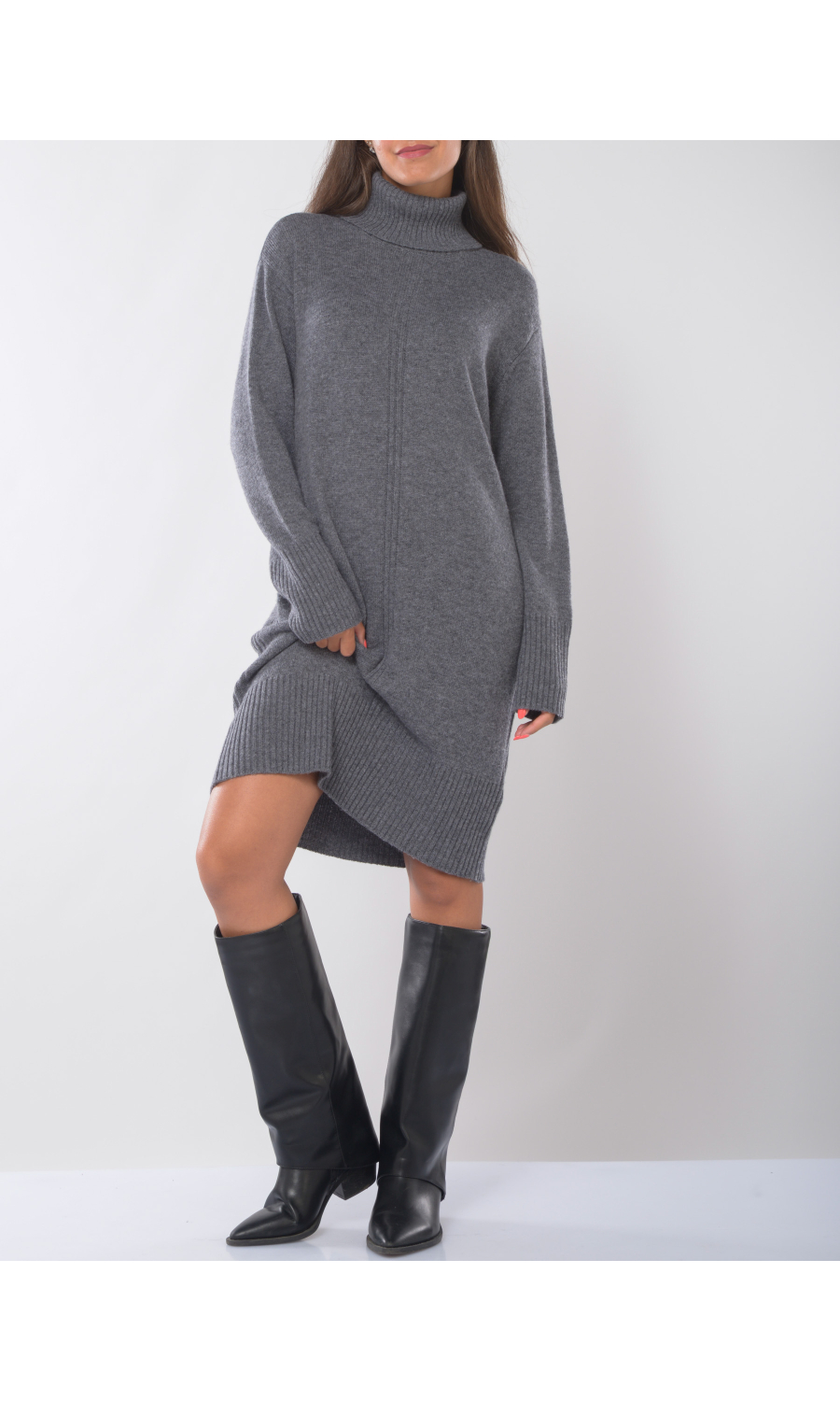 abito corto da donna Emme By Marella in maglia a collo alto
