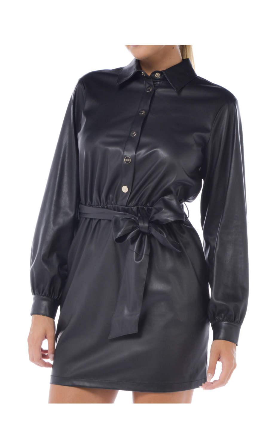 abito corto da donna Liu Jo spalmato con bottoni