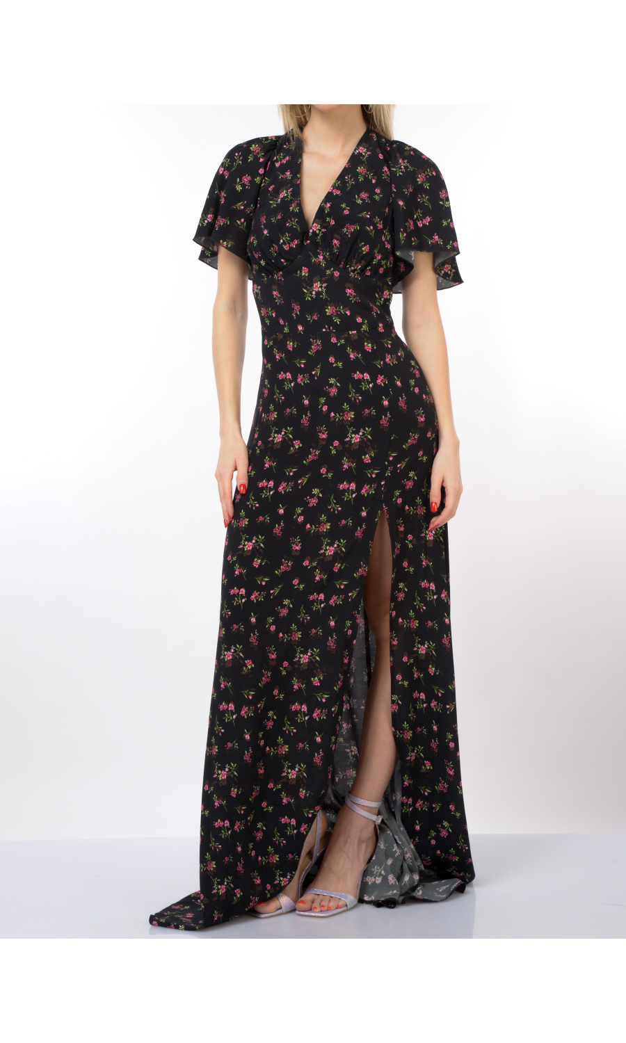 abito lungo da donna Mar De Margaritas Alma a fantasia floreale