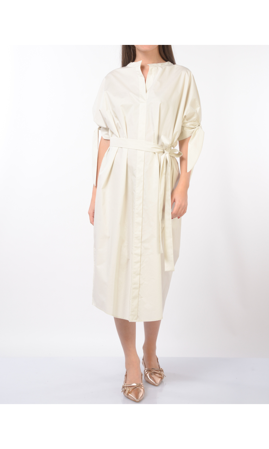 abito lungo da donna Meimeij a kimono con fiocchi