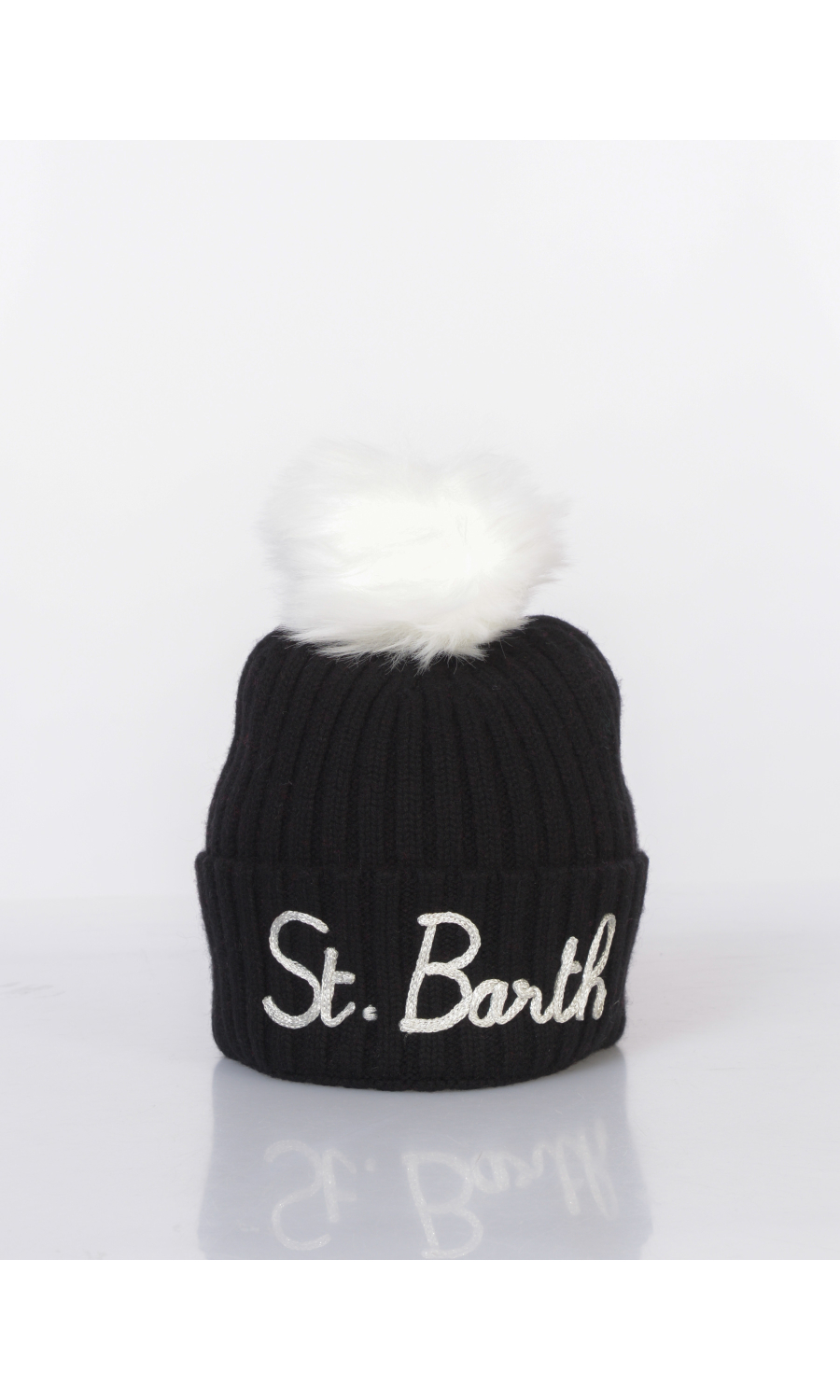 berretto da donna Mc2 Saint Barth con ponpon e logo