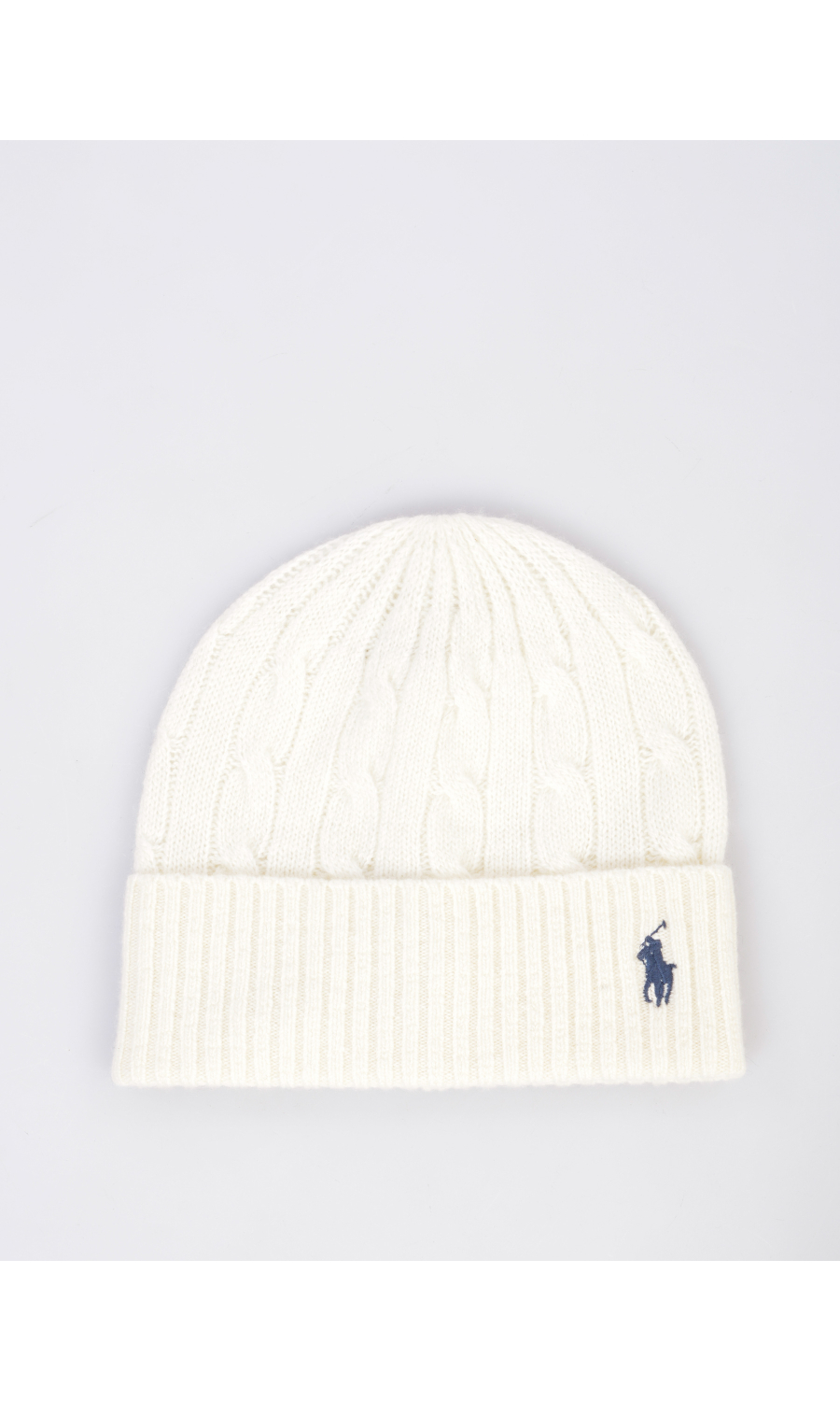 berretto da donna Ralph Lauren in lana e cachemire a trecce