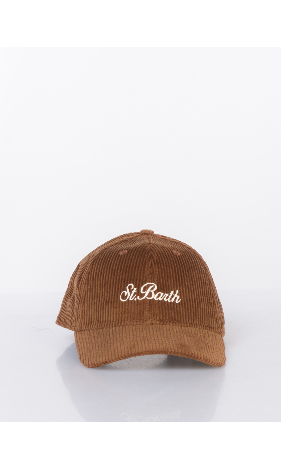 berretto da uomo Mc2 Saint Barth in velluto rigato con visiera