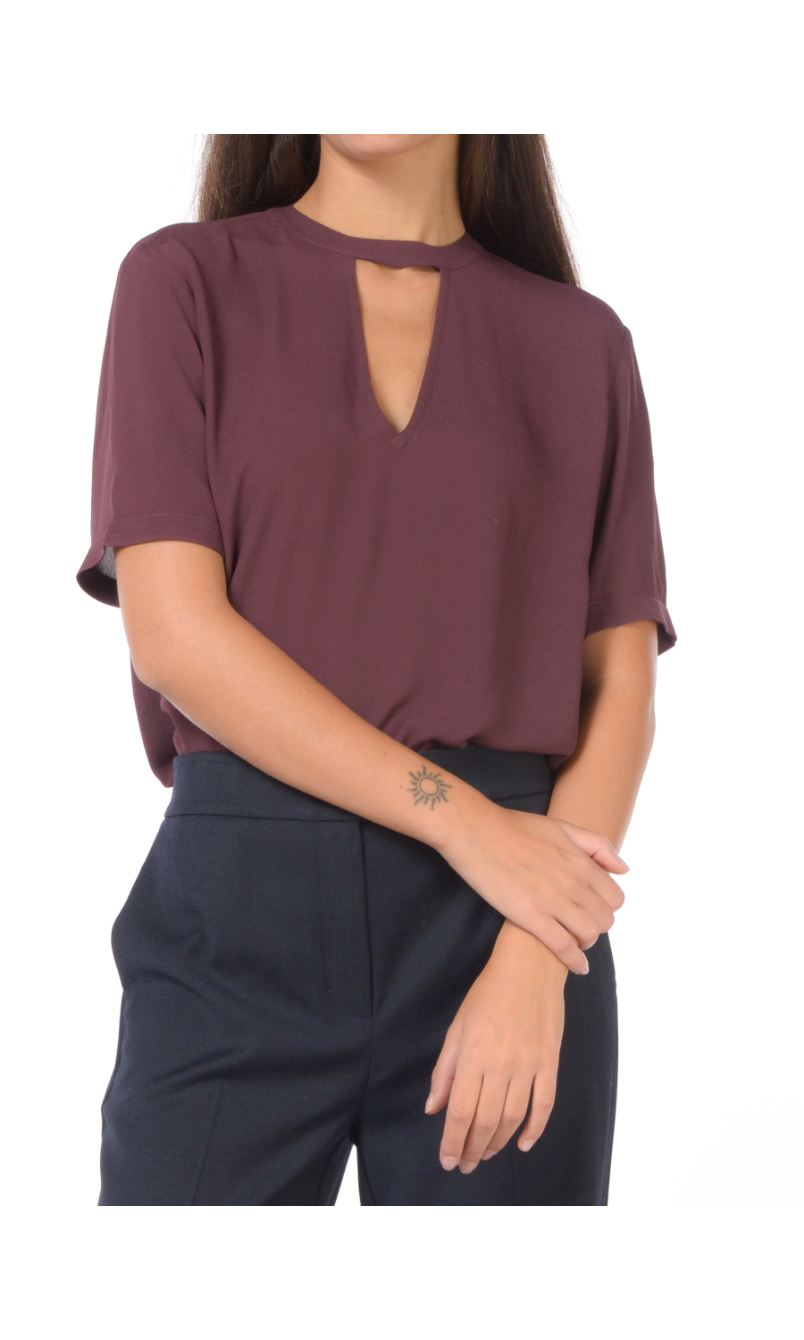 blusa da donna Twinset a manica corta con oblo'