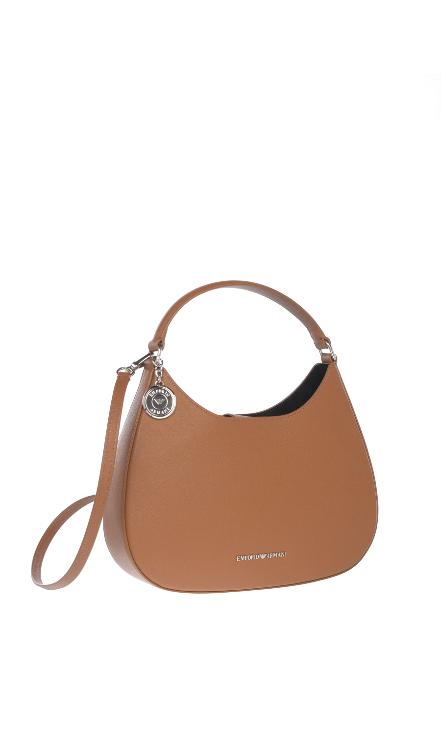 borsa a mano da donna Emporio Armani Hobo in pelle riciclata