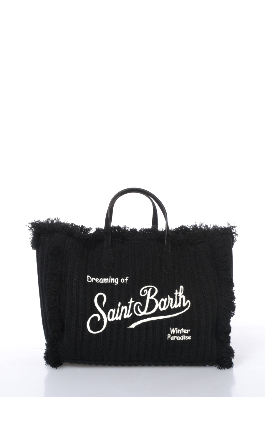 borsa a mano da donna Mc2 Saint Barth Medium in maglia con logo