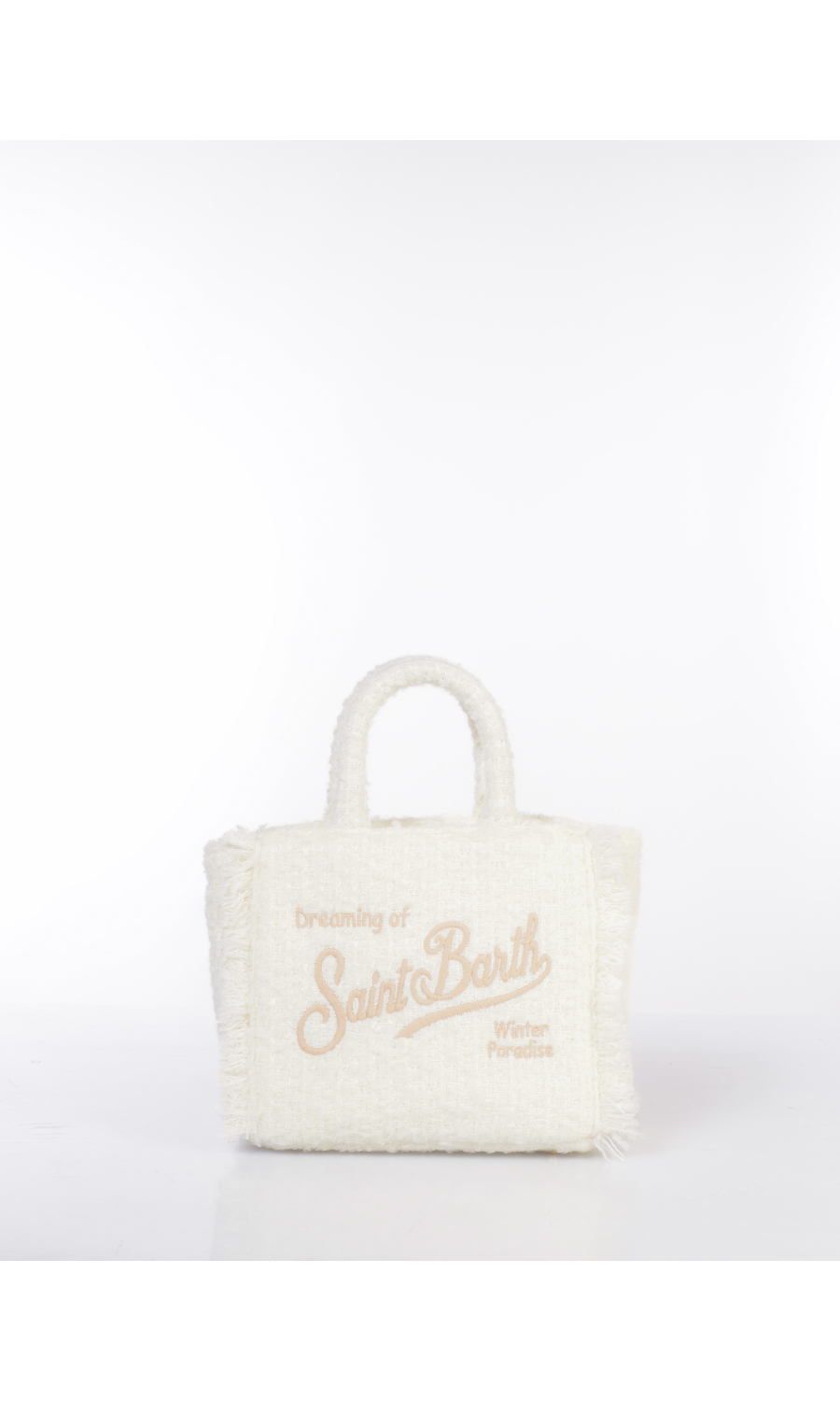 borsa a mano da donna Mc2 Saint Barth Mini effetto tweed con lurex