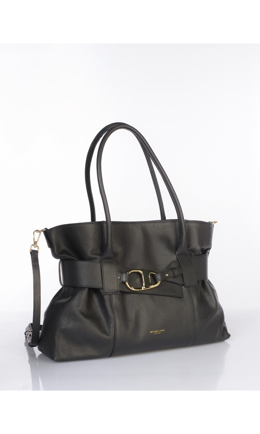 borsa a mano da donna My Best Bag in vera pelle con cintura