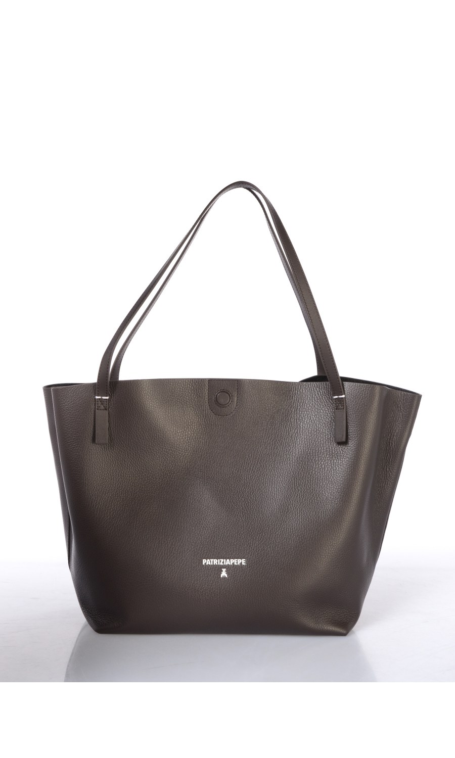 borsa a mano da donna Patrizia Pepe shopper Never Complete in vera pelle