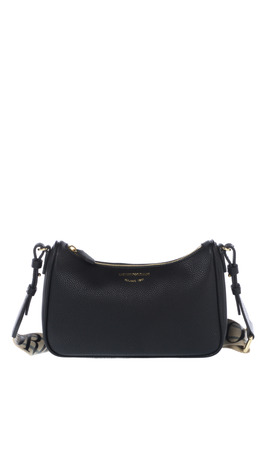 borsa a tracolla da donna Emporio Armani baguette con logo