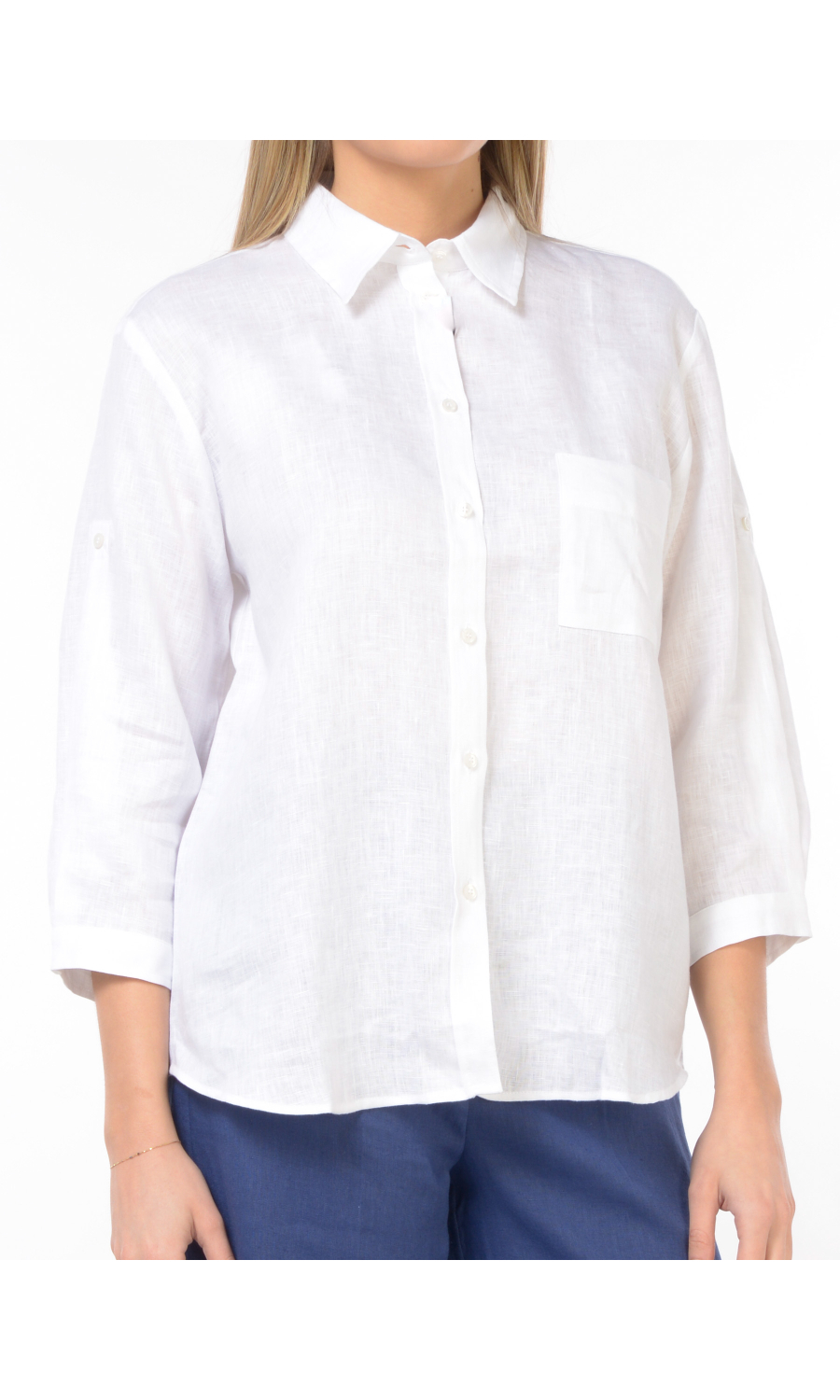 camicia da donna Emme By Marella in lino con manica a tre quarti