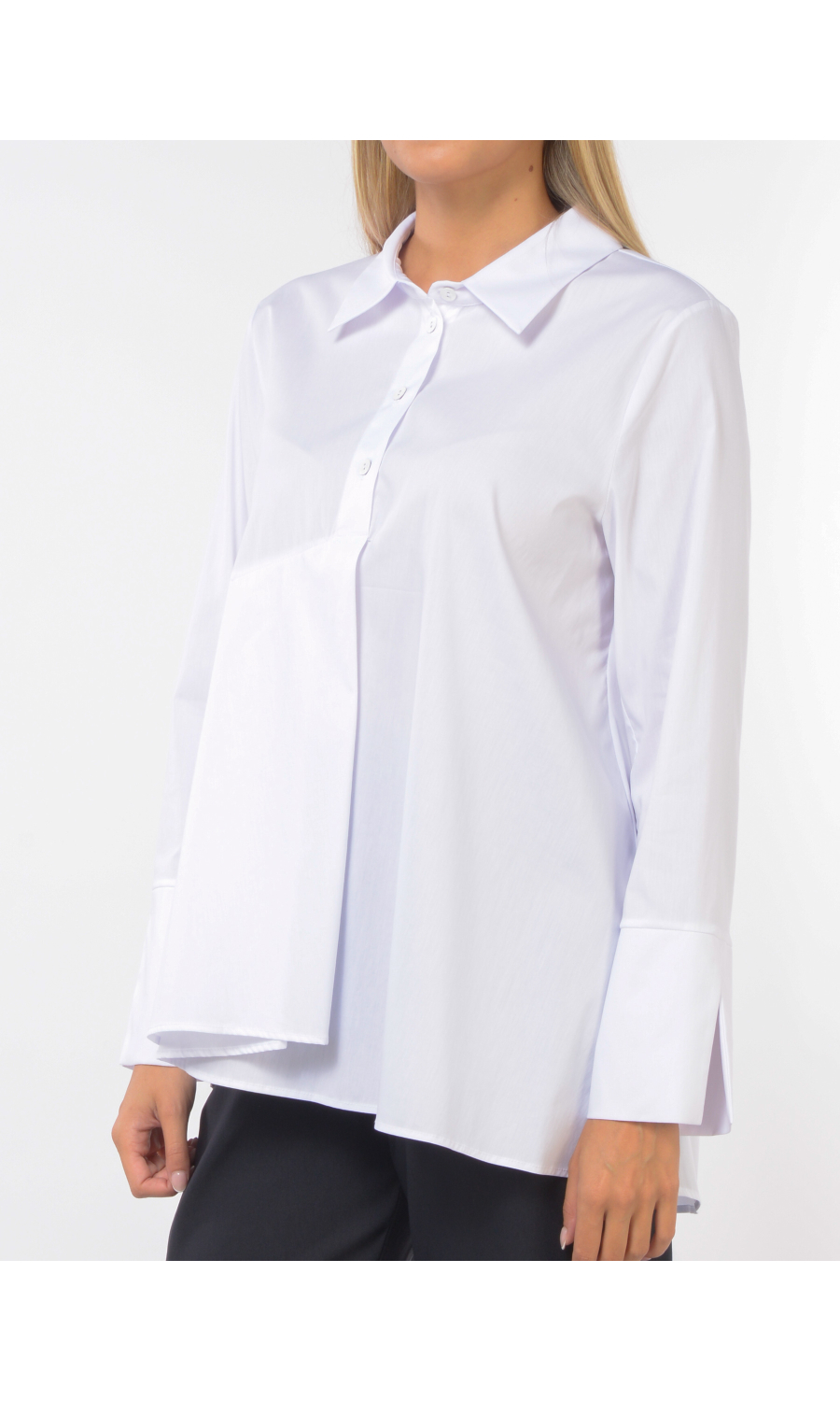camicia da donna Jurere over in cotone stretch
