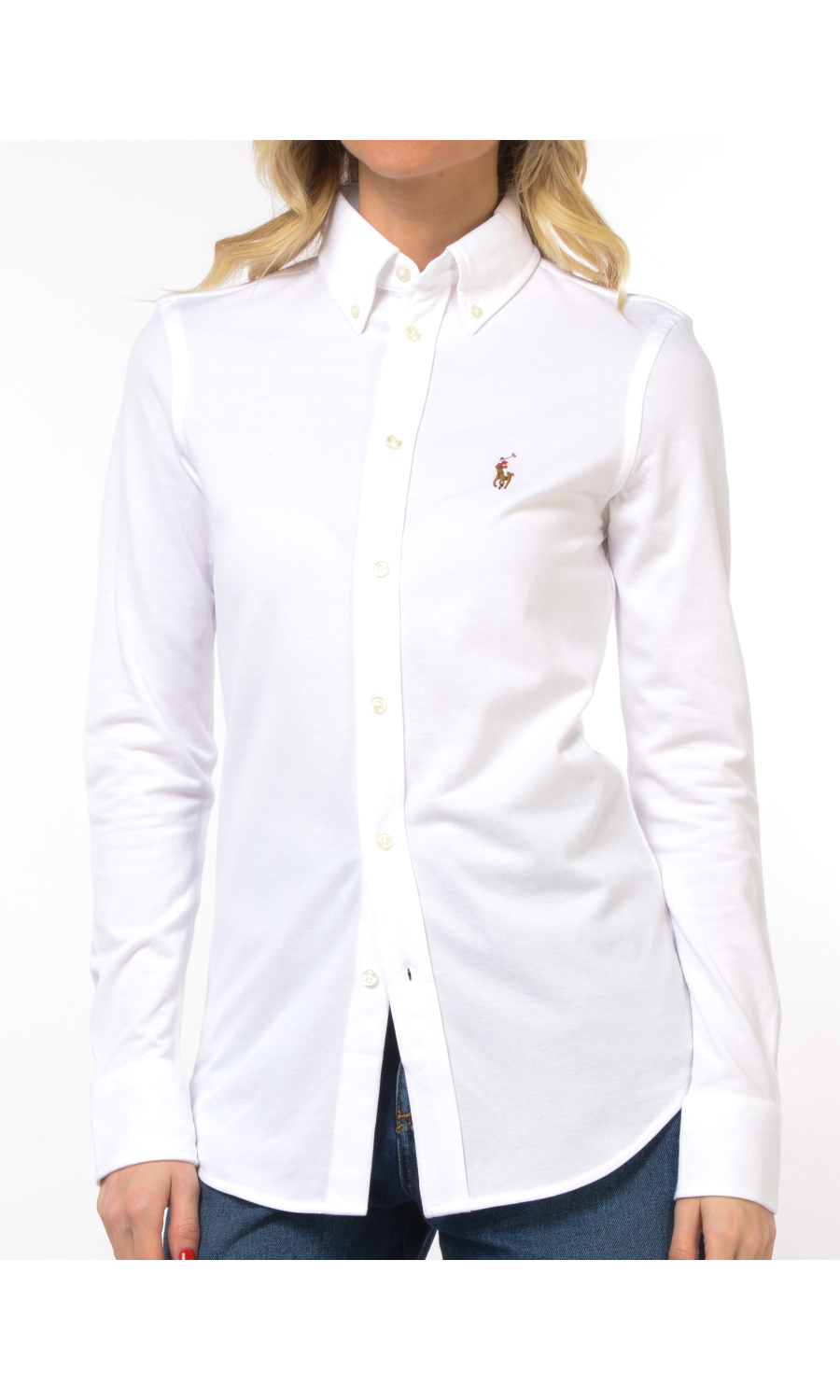 camicia da donna Ralph Lauren Knit Oxford botton down