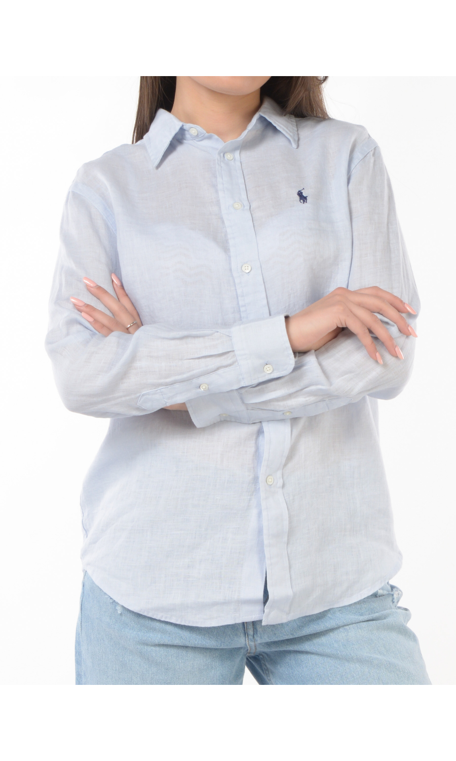 camicia da donna Ralph Lauren Classic Fit in lino