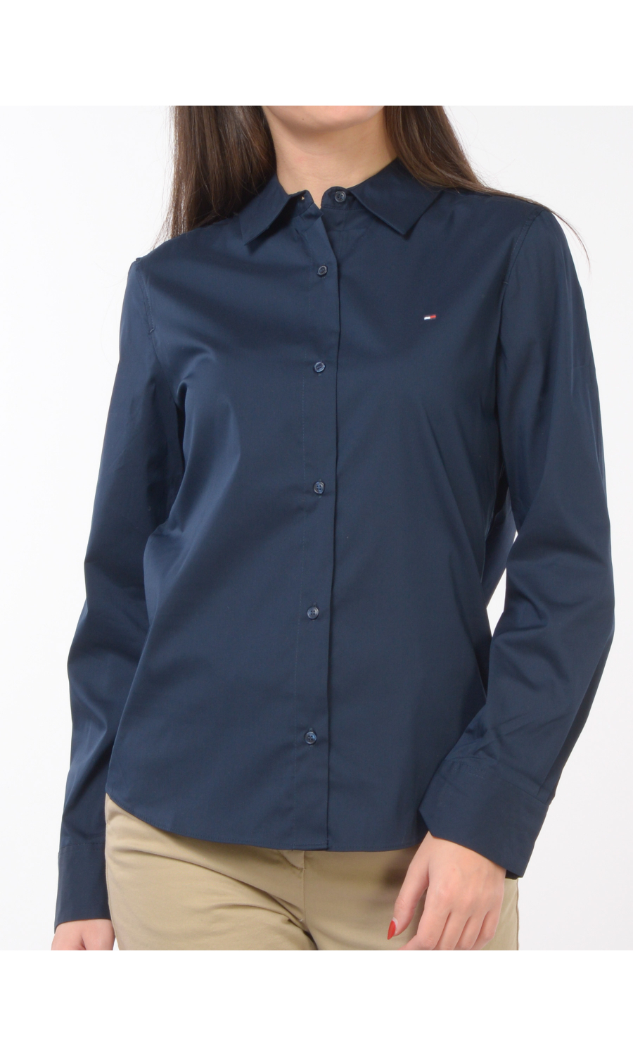 camicia da donna Tommy Hilfiger Essential in popeline