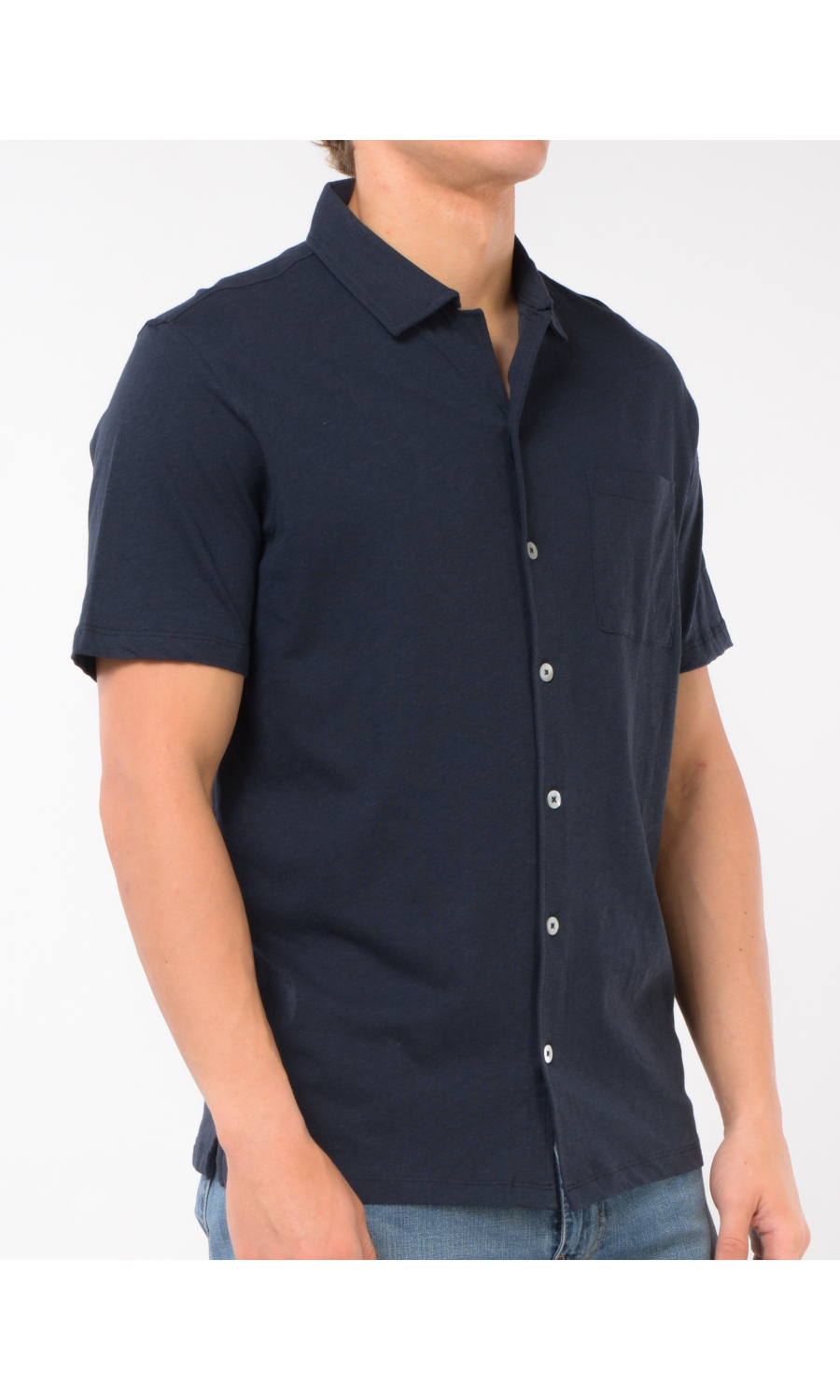 camicia da uomo Qb24 manica corta in maglia
