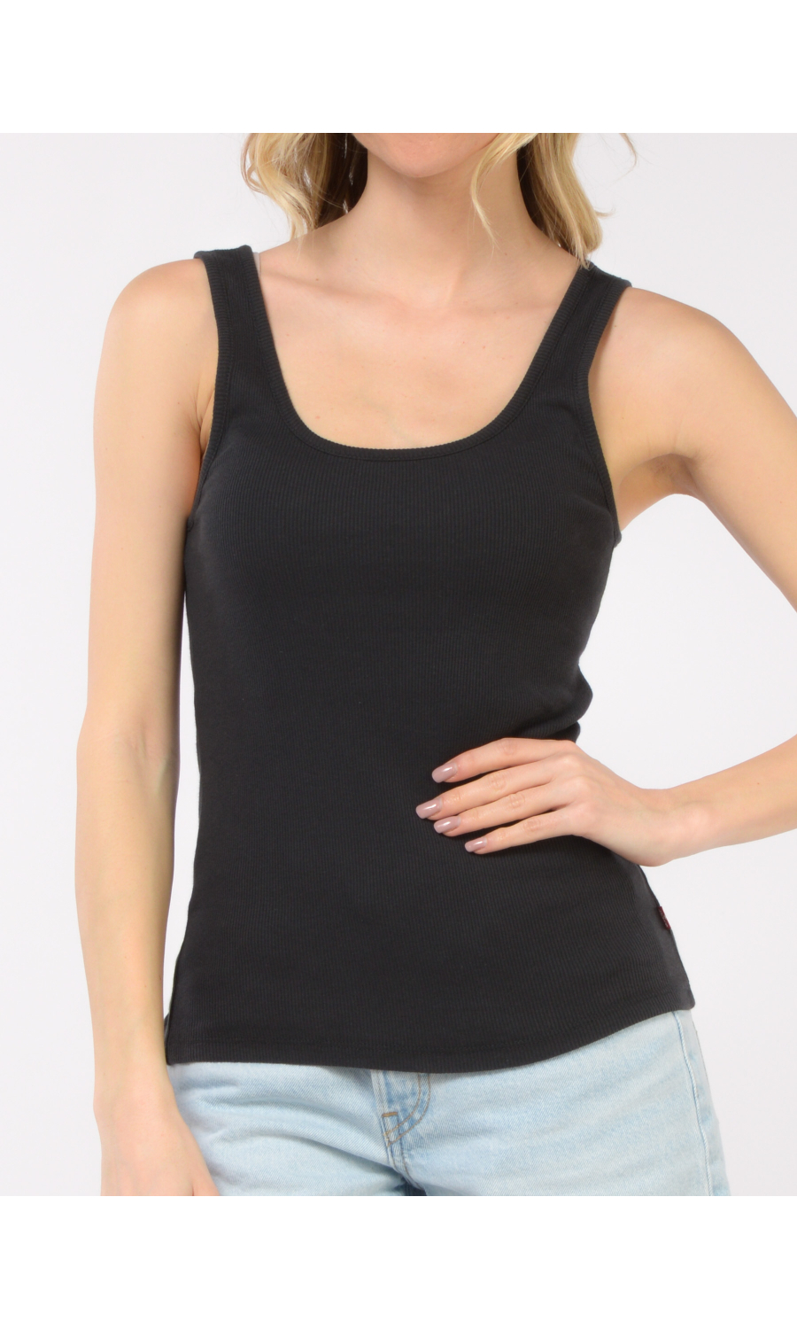 canotta da donna Levi's® a costine con scollo rotondo