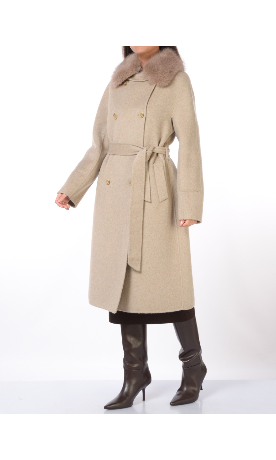 cappotto da donna Bully in lana a doppiopetto