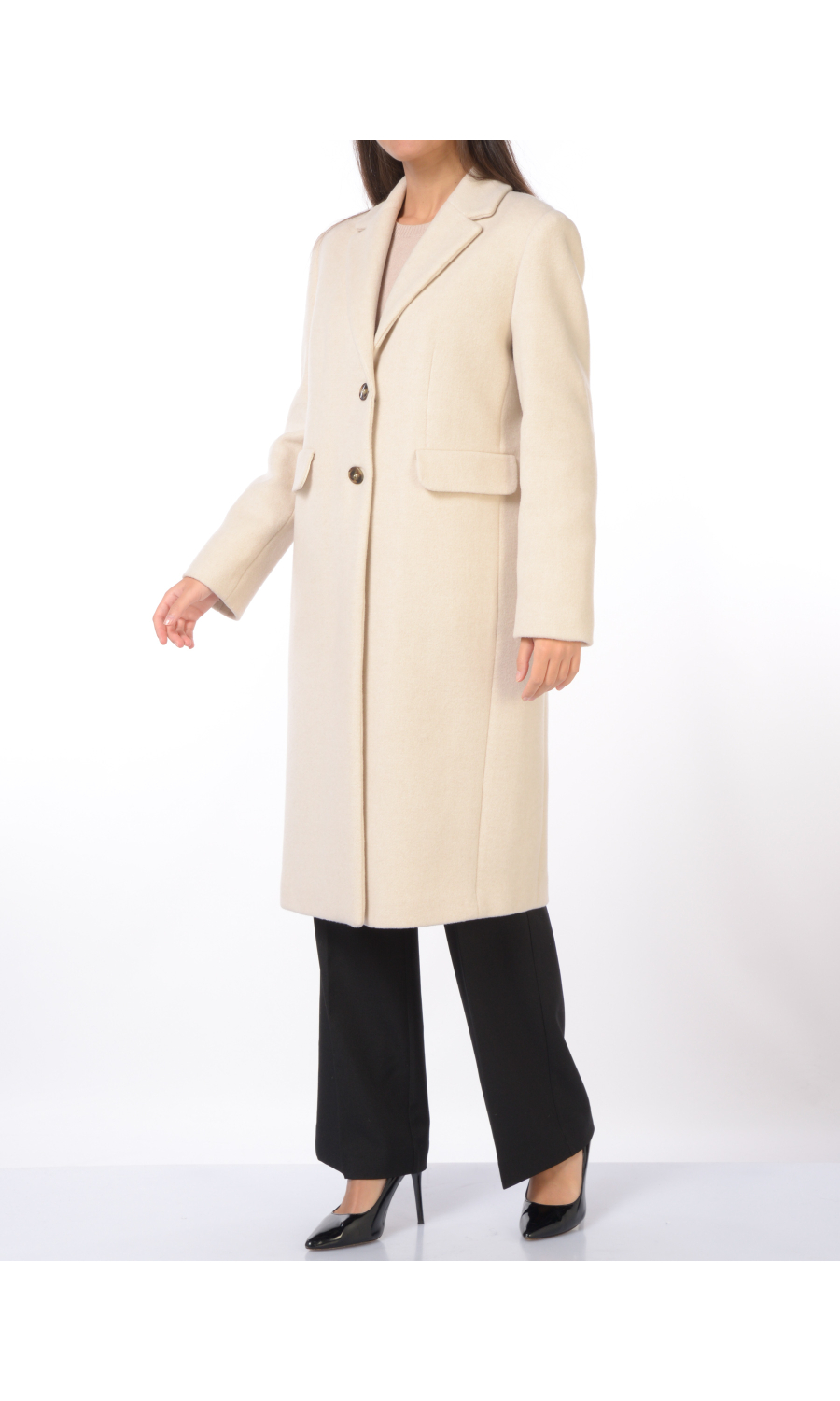 cappotto da donna Emme By Marella in misto lana a monopetto