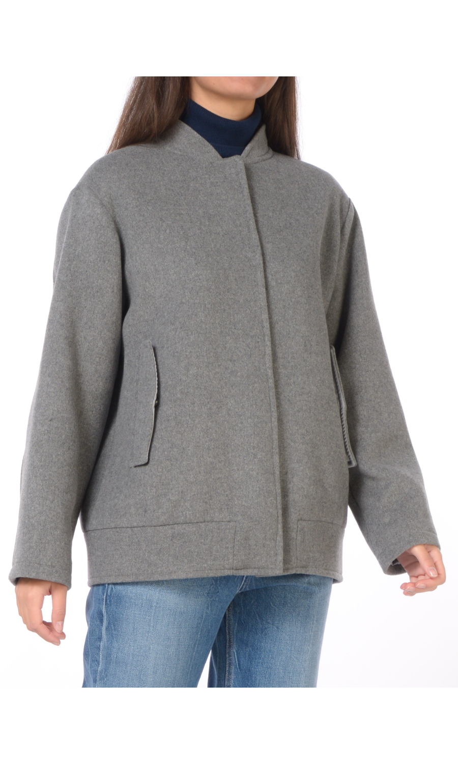cappotto da donna Emme By Marella collo a fascetta con tasche