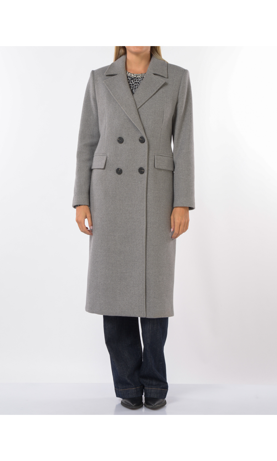 cappotto da donna Kaos a doppiopetto con tasche