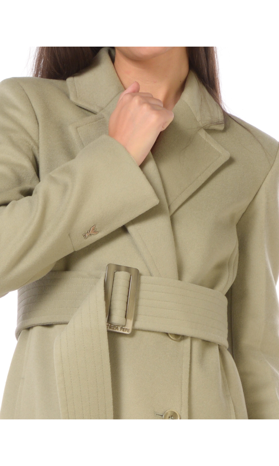 cappotto da donna Patrizia Pepe in lana a doppiopetto