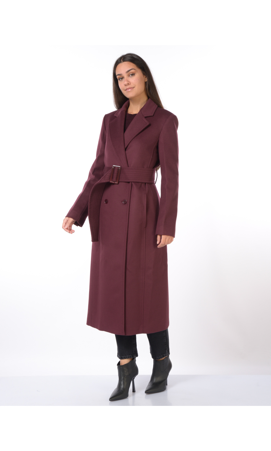 cappotto da donna Patrizia Pepe in lana a doppiopetto