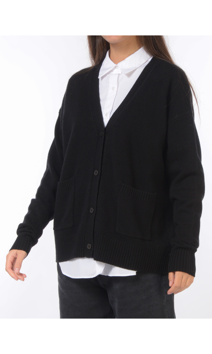 cardigan da donna Kaos lungo con tasche