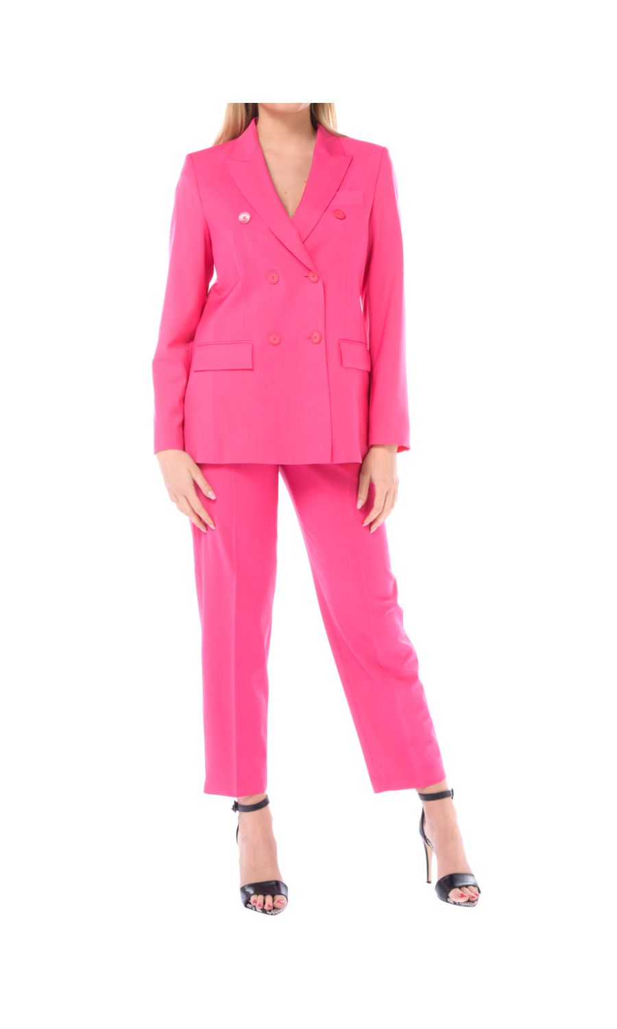 completo Pantalone da donna Seventy in lana a doppiopetto