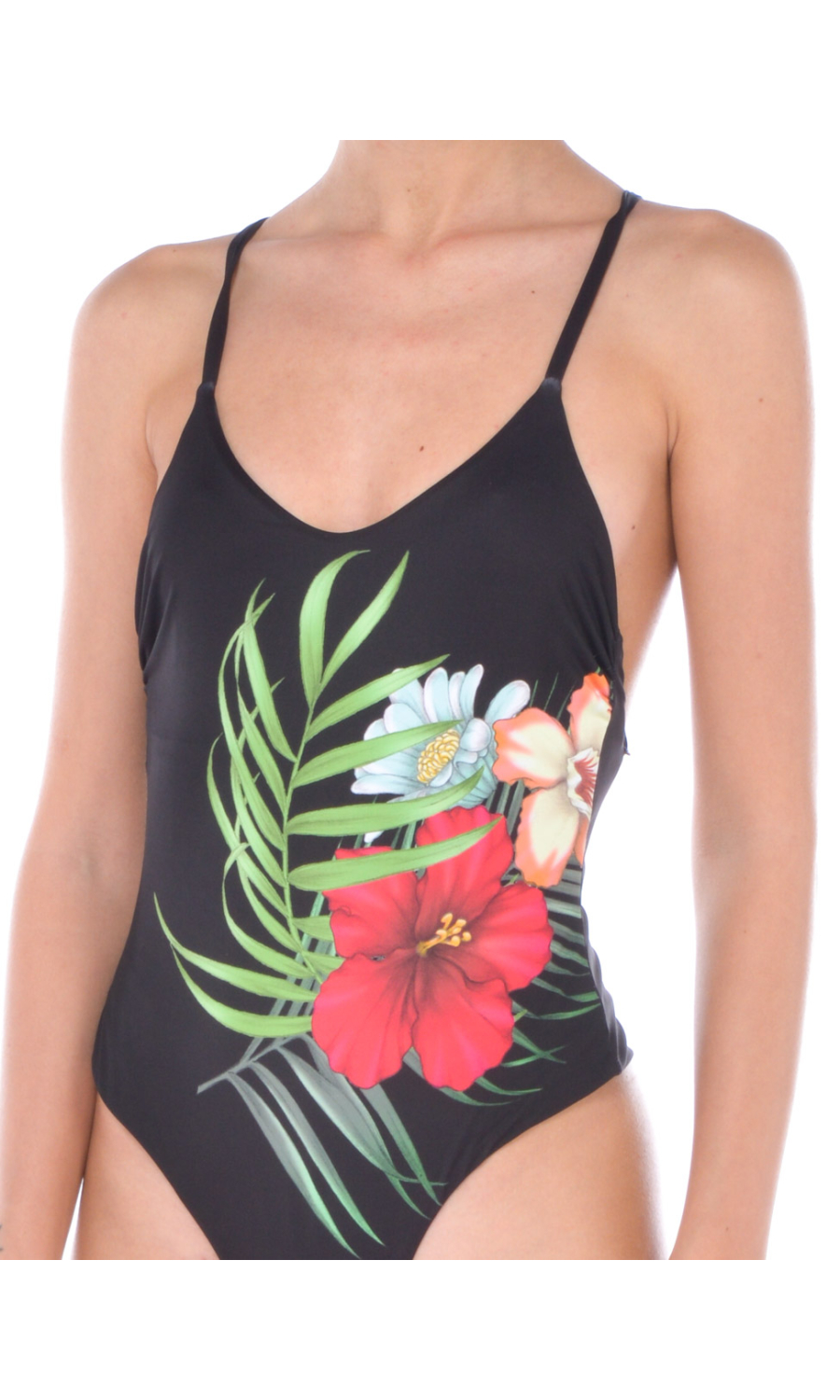 costume intero donna Sundek fantasia hawaiana