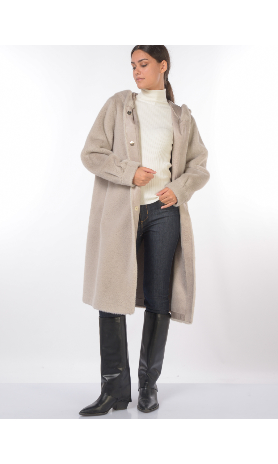 ecopelliccia da donna Emme By Marella lunga e reversibile