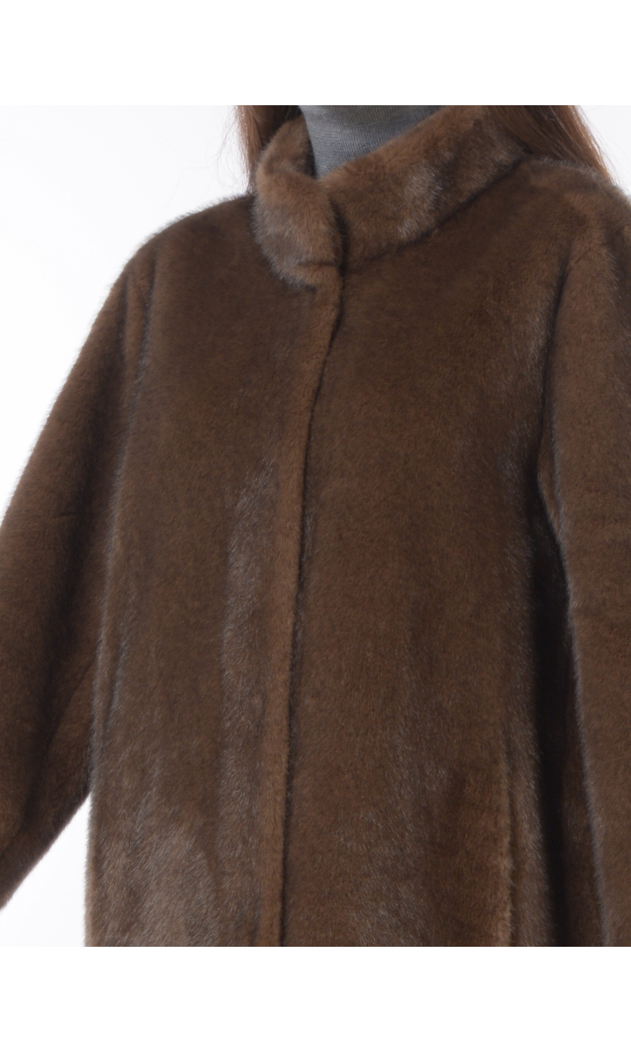 ecopelliccia da donna Seventy lunga con tasche