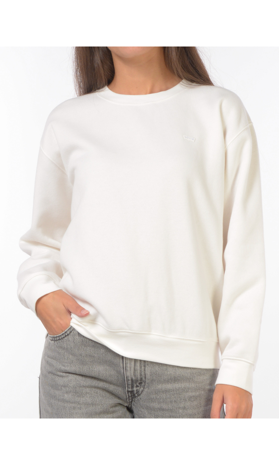 felpa da donna Levi's® girocollo con logo