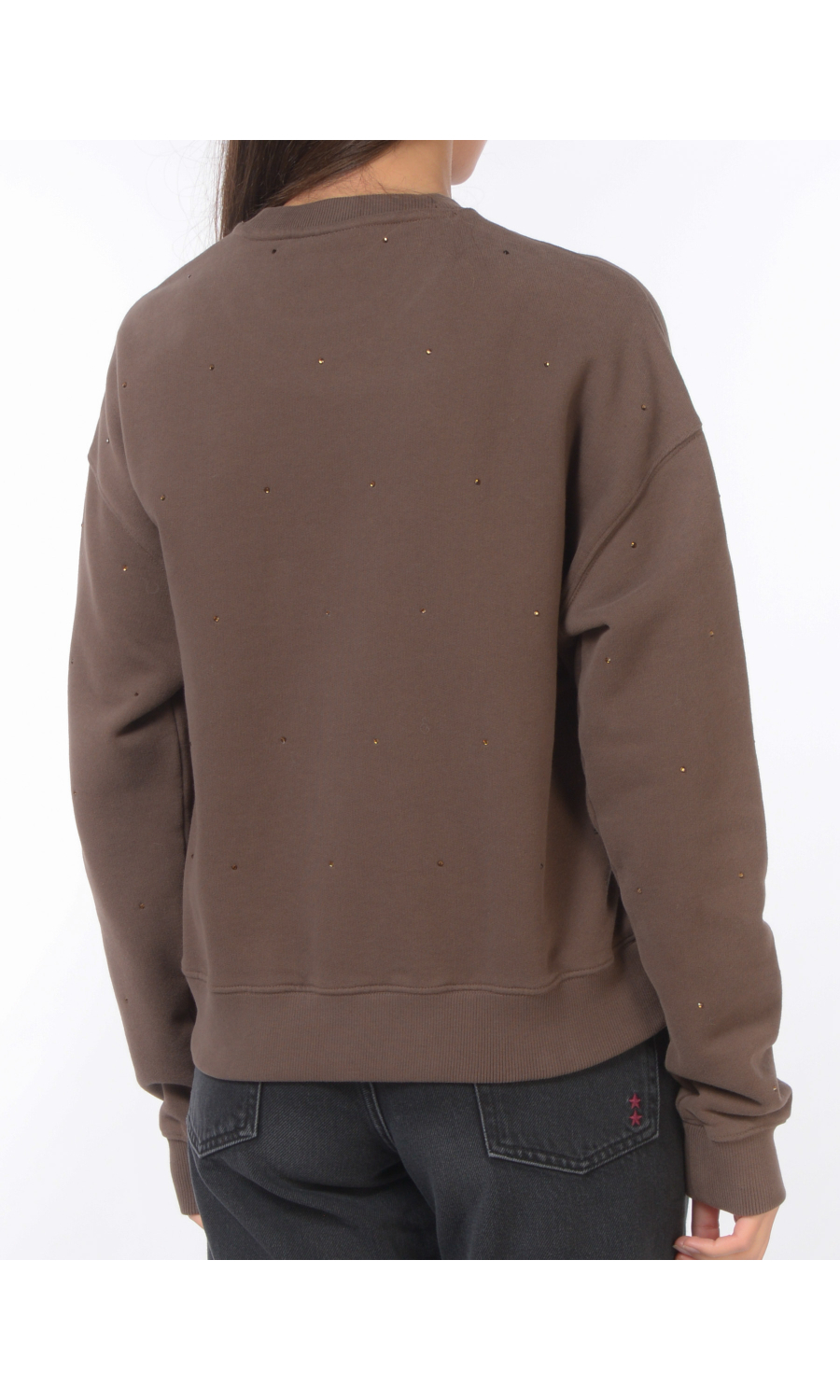 felpa da donna Mc2 Saint Barth con strass e logo