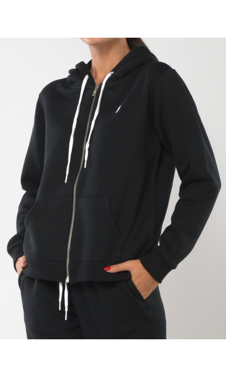 felpa da donna Ralph Lauren con cappuccio e zip