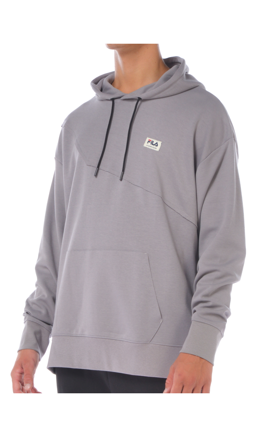felpa da uomo Fila con cappuccio e applicazione