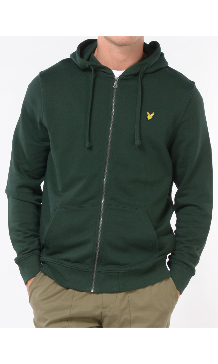 felpa da uomo Lyle&Scott co nzip e cappucio