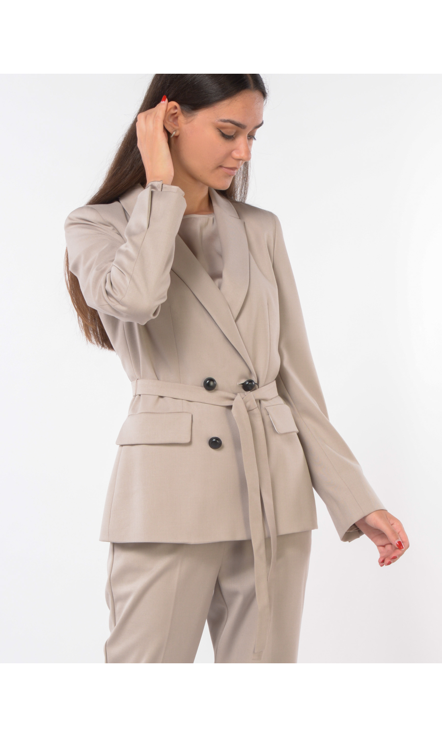 giacca da donna Emme By Marella a doppiopetto con fusciacca