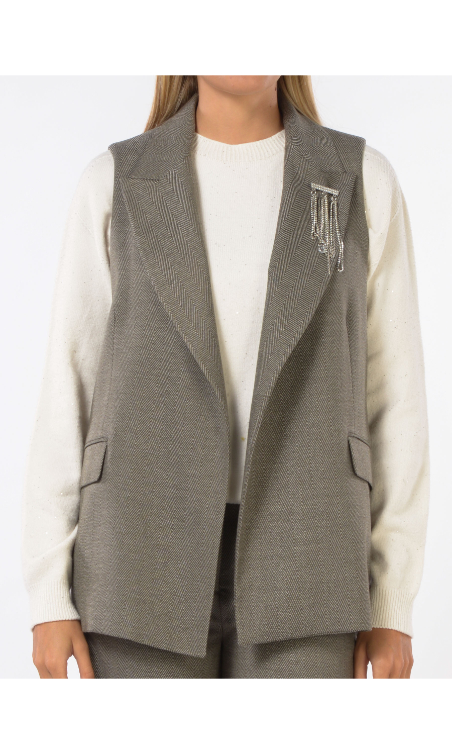 giacca da donna Liu Jo senza maniche con cintura