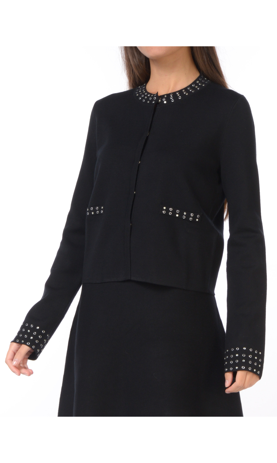 giacca da donna Liu Jo in maglia con piccole borchie