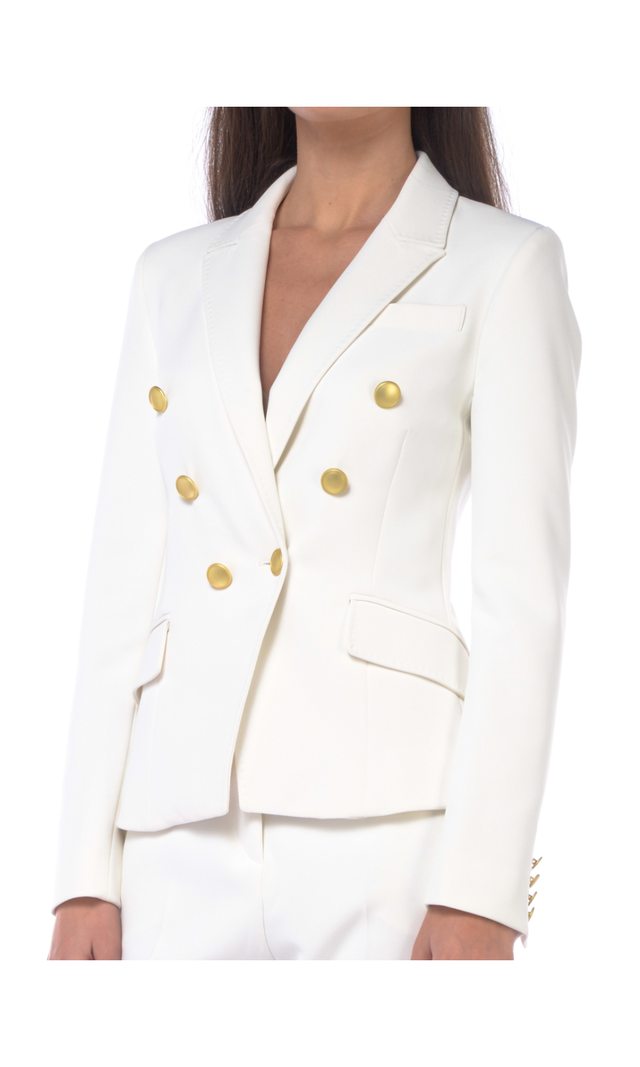 giacca da donna Nenette doppiopetto con impunture