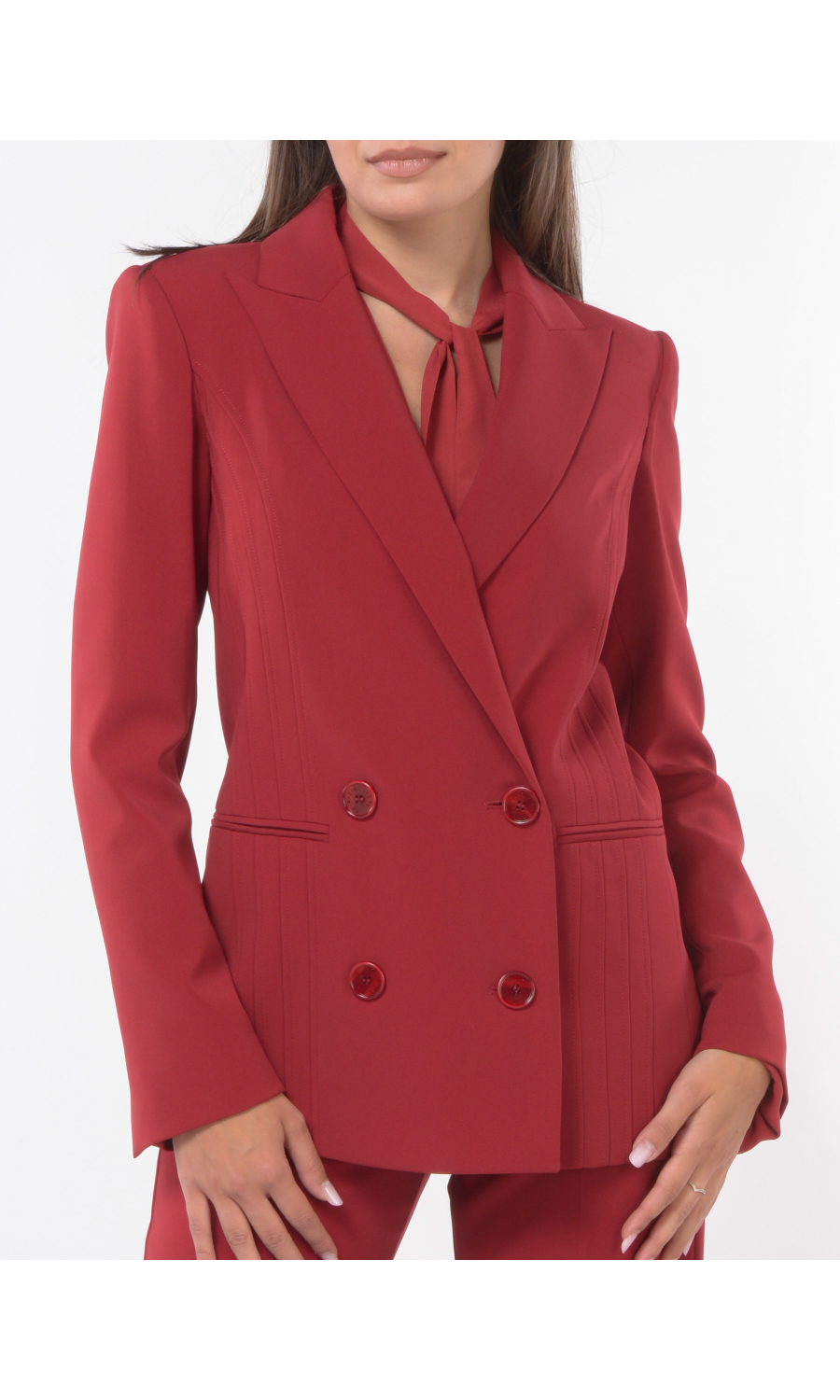 giacca da donna Patrizia Pepe a doppiopetto con nervature