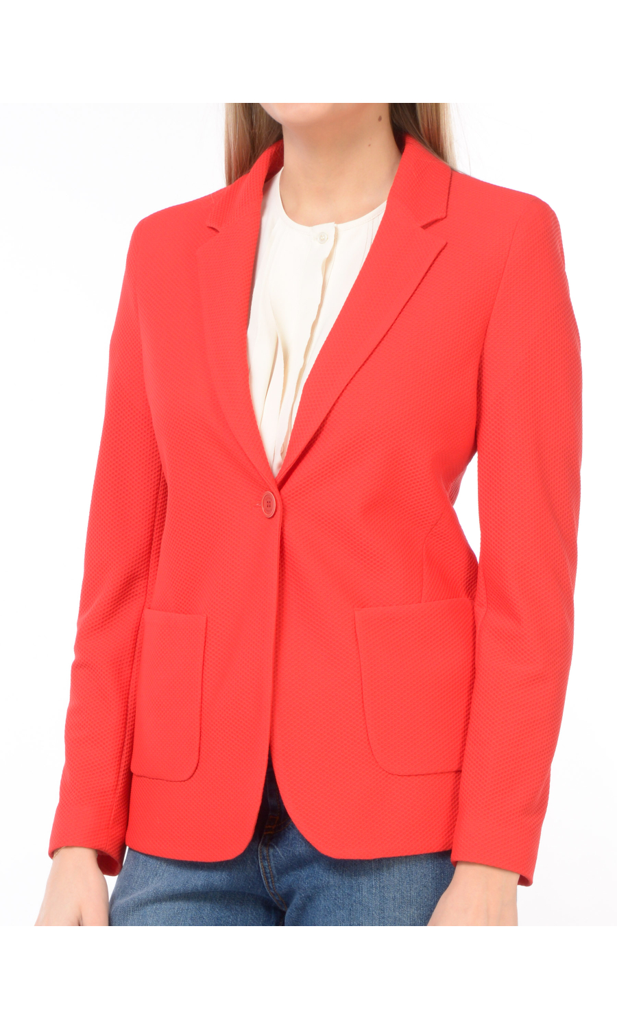 giacca da donna Seventy a nido d'ape a monopetto