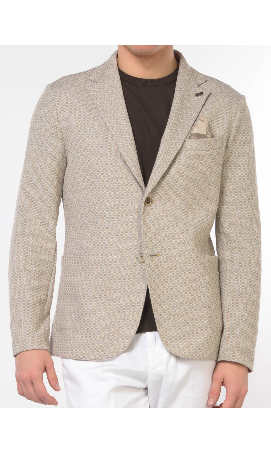 giacca da uomo Bob a fantasia a monopetto