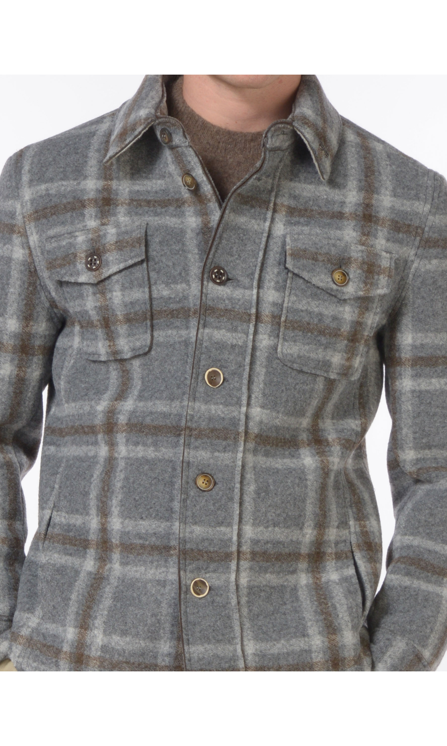 giacca da uomo Bob a camicia a quadri