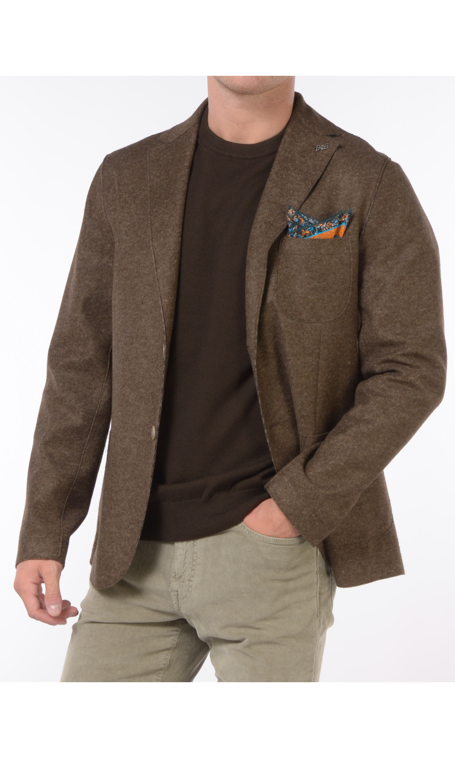 giacca da uomo Bob due bottoni sfoderata