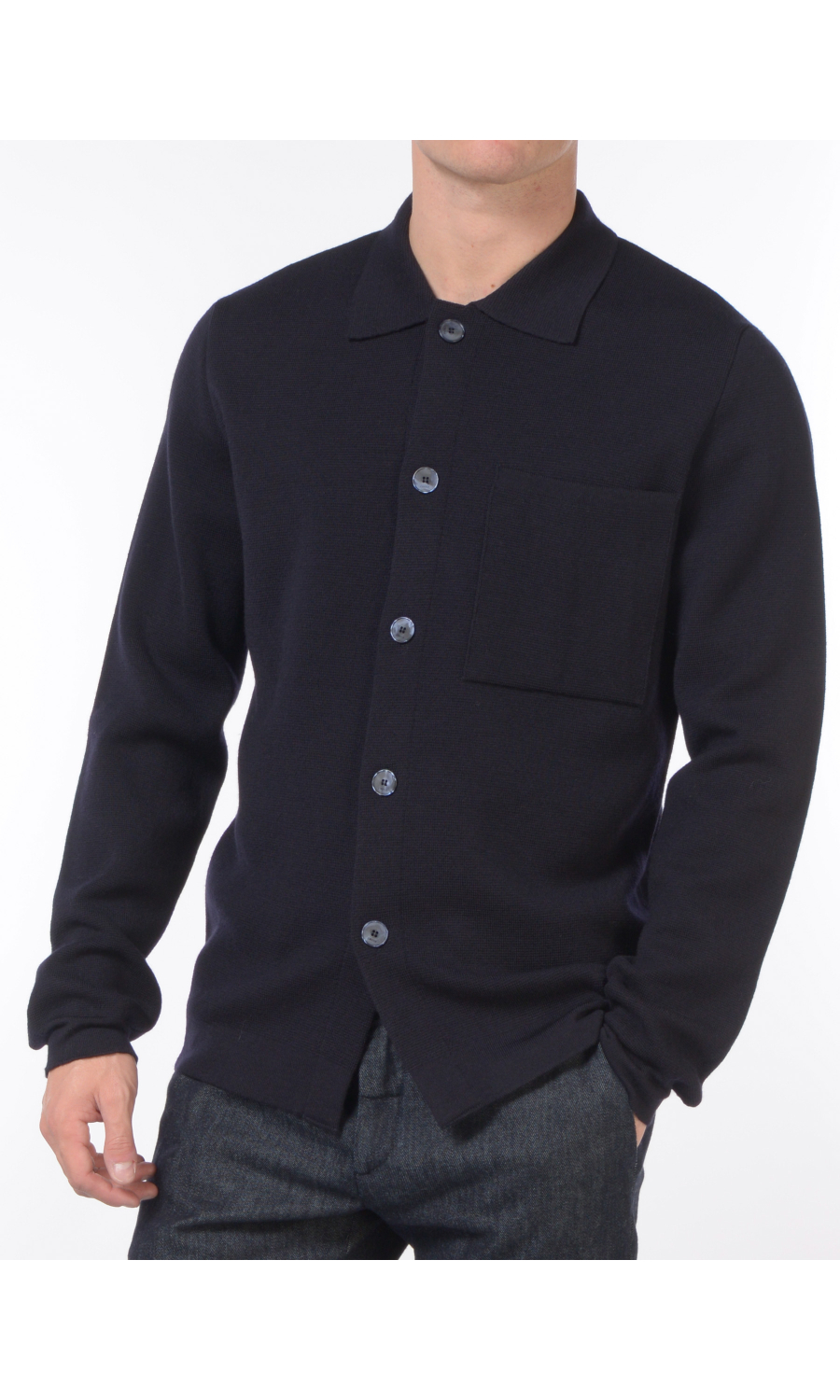 giacca da uomo Cruna in maglia con tasca