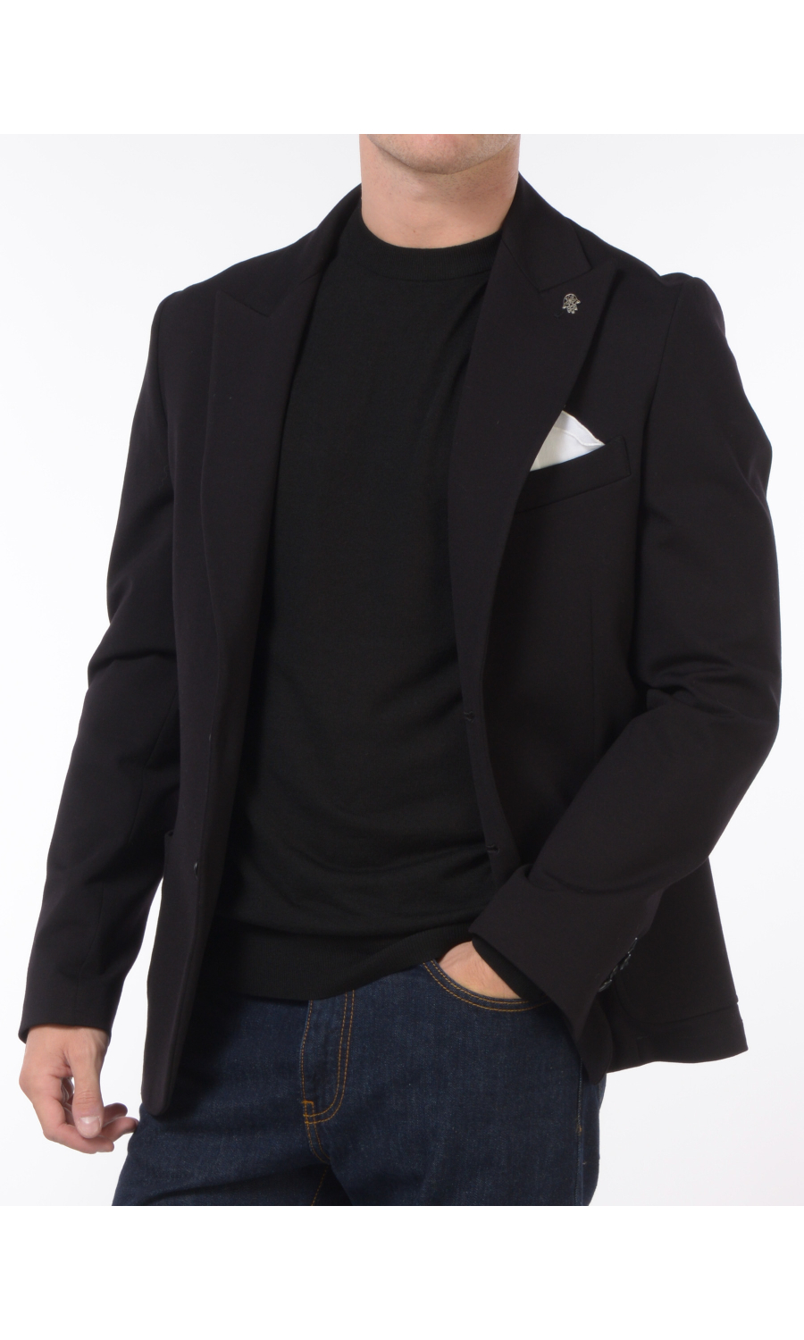 giacca da uomo Daniele Alessandrini in jersey punta lancia