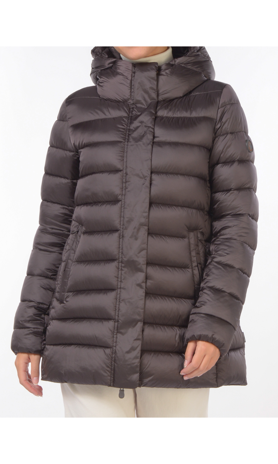 giaccone da donna Save The Duck imbottito con logo