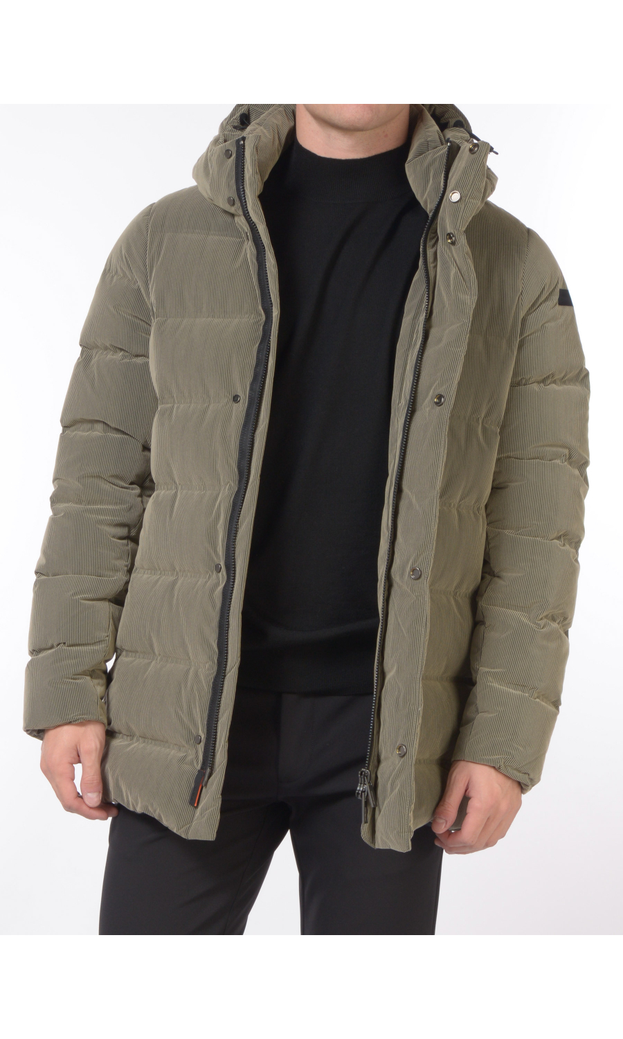 giaccone da uomo Rrd imbottito effetto velluto